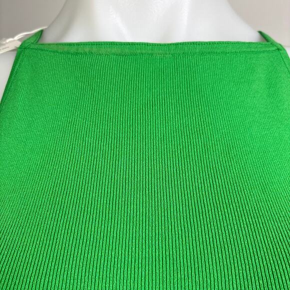 COS NWT Green Sleeveless High Neck Pullover Stretch Mini Bodycon Dress Size XS - Picture 11 of 13